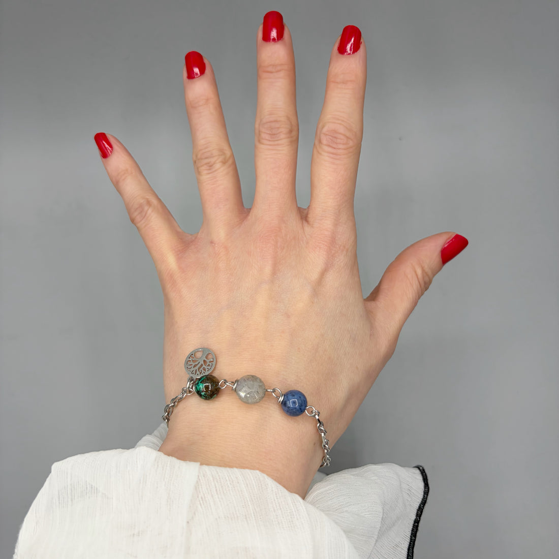 Bracciale Destino - Crisocolla, Dumortierite, Labradorite - LIMITED EDITION