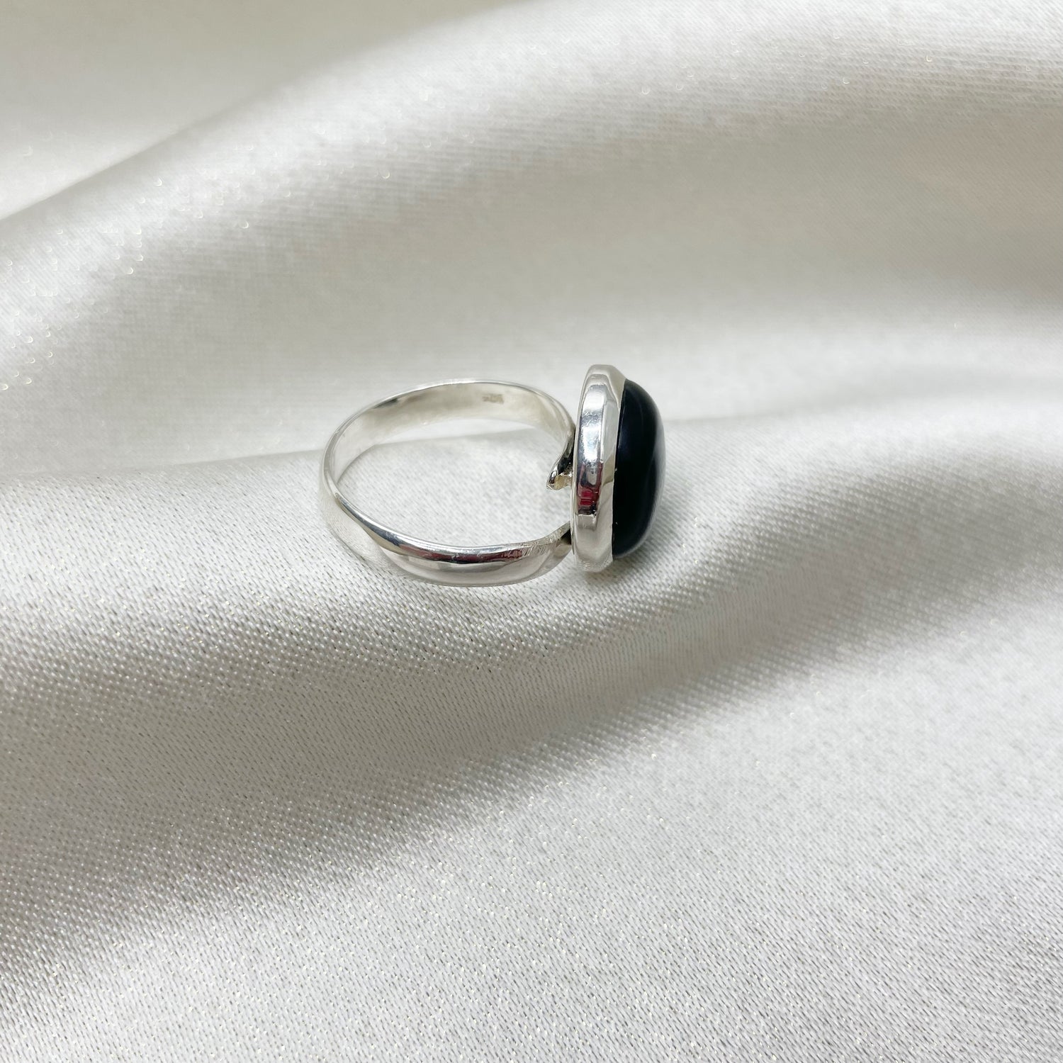 Anello Onice nero e Argento 925