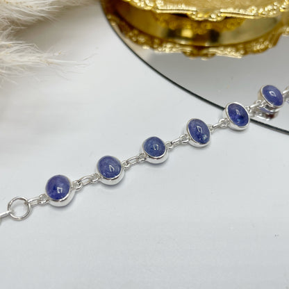 Bracciale Tanzanite e Argento 925 - Ovale