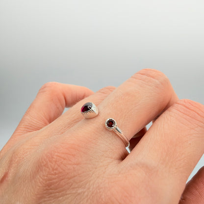 Anello Granato Argento 925