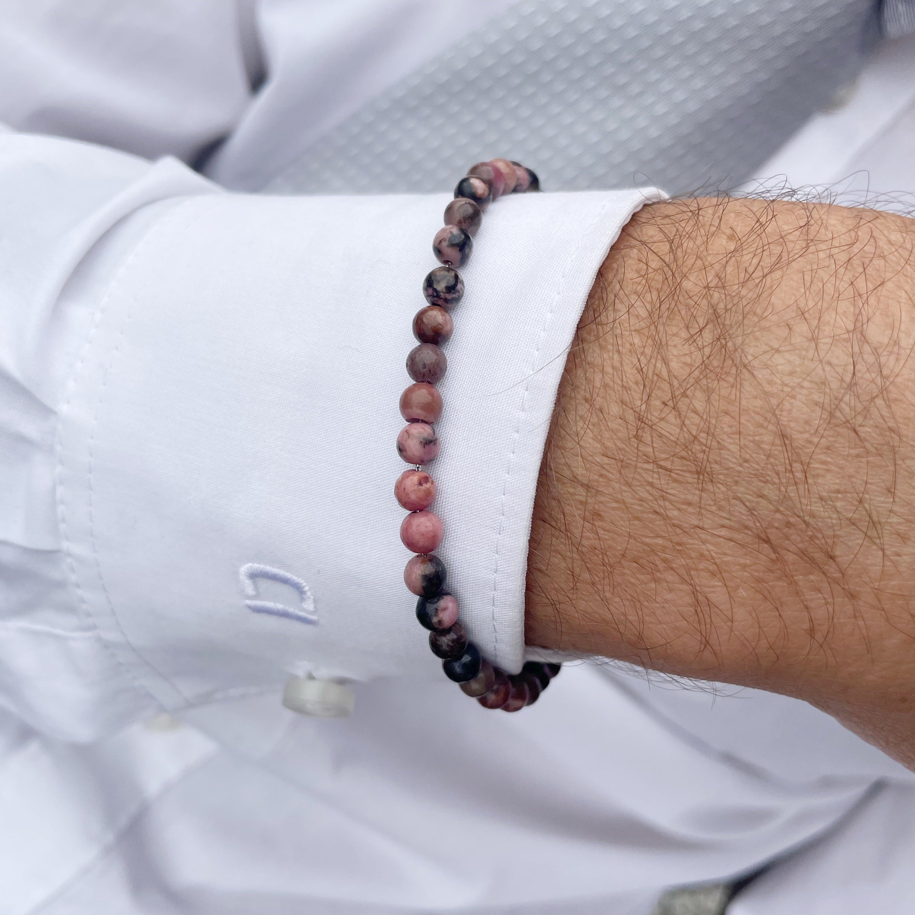 Braccialetto Rodonite - sottile