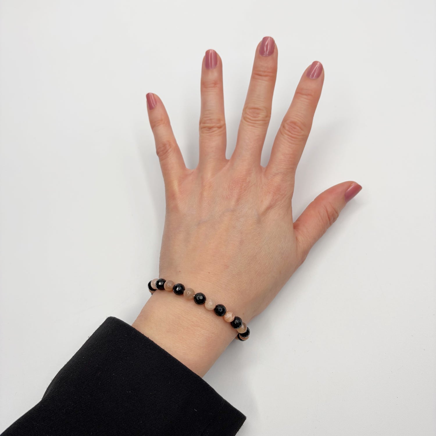 Bracciale "Chiudi col Passato" - Ossidiana e Pietra di Luna - LIMITED EDITION