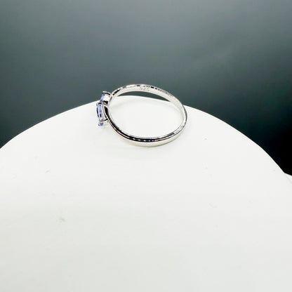 Anello Tanzanite Sfaccettata - Argento
