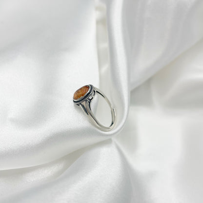 Anello Pietra del Sole e Argento 925