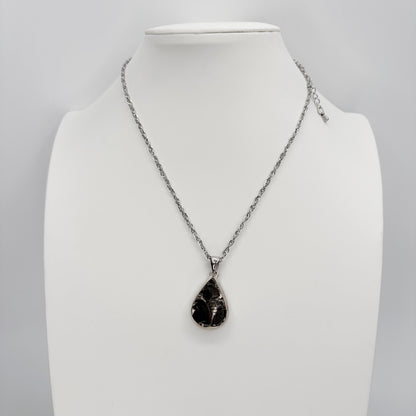 Ciondolo Shungite Argento 925 - a goccia