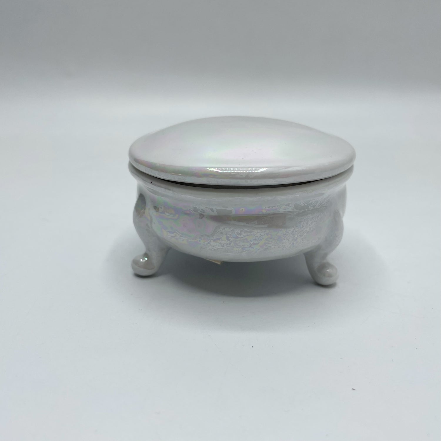 Portagioie Piccolo, porcellana dipinta a mano - Madreperla