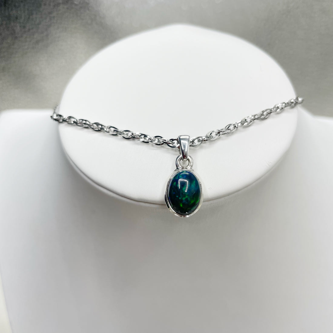 Ciondolo Opale Nero Chalama - Argento 925