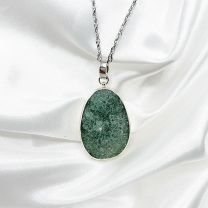 Ciondolo Drusa di Fluorite - Argento 925