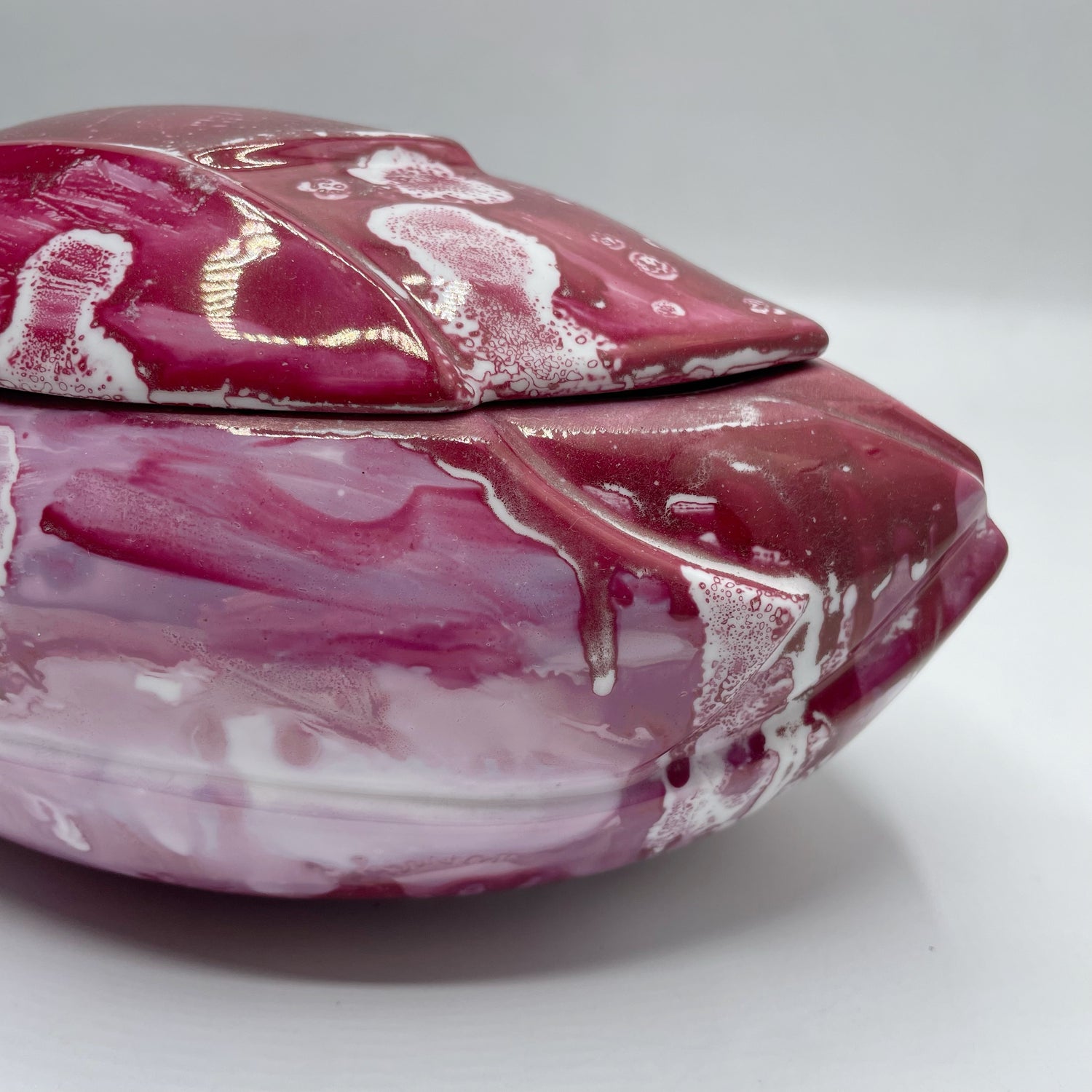 Porta gioie in Porcellana, Dipinto a Mano - Tulipano