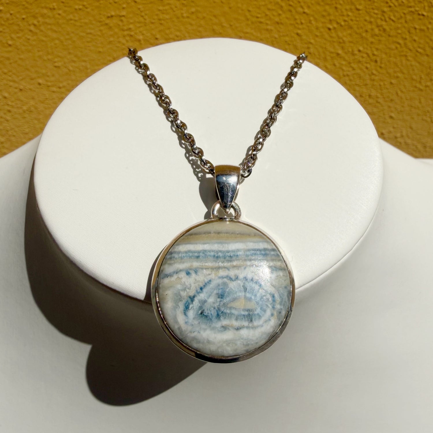 Ciondolo Scheelite Argento 925 - Tondo