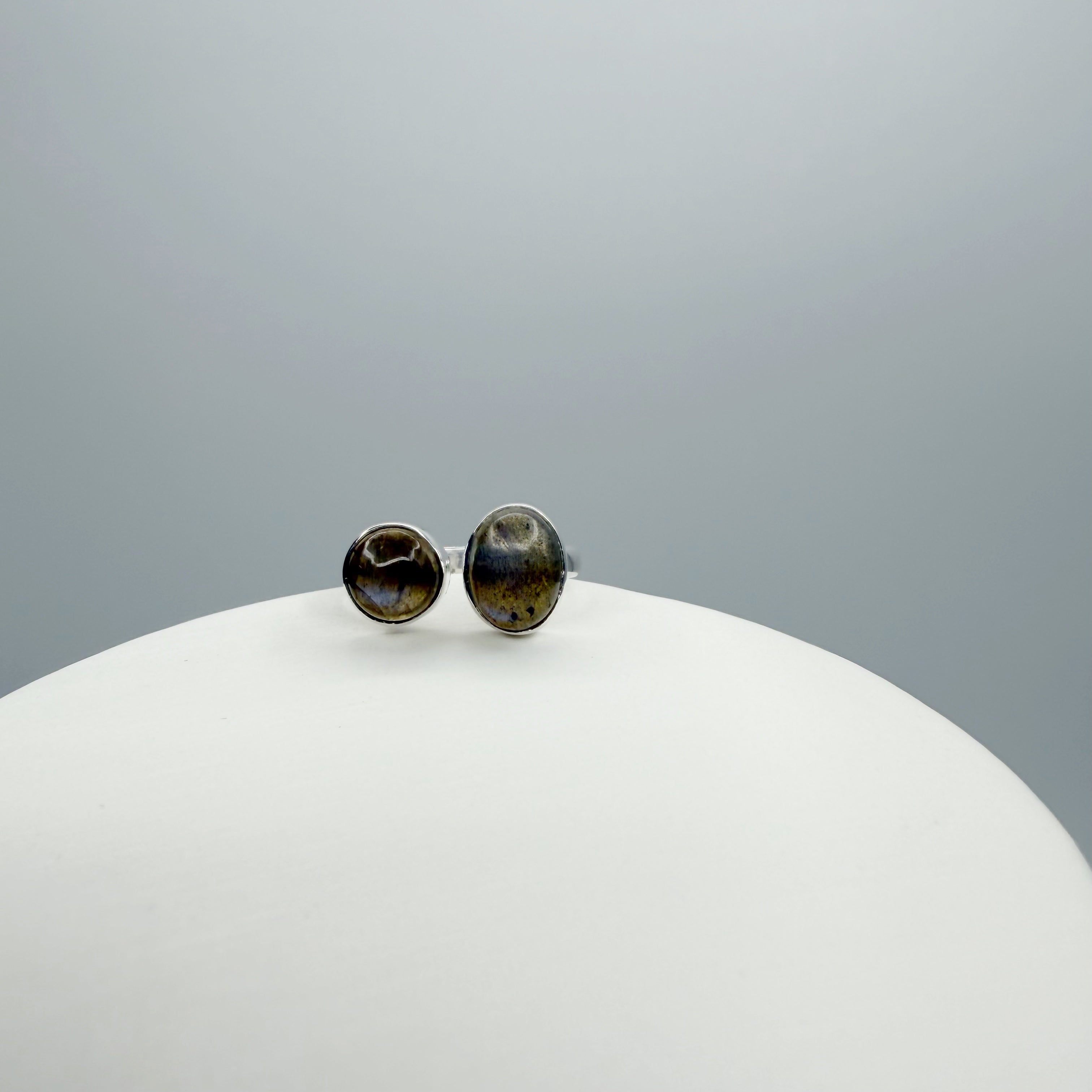 Anello Double Labradorite - Argento 925