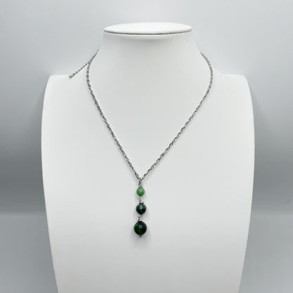 Ciondolo Salute e Benessere - Giada, Crisocolla, Rubyzoisite