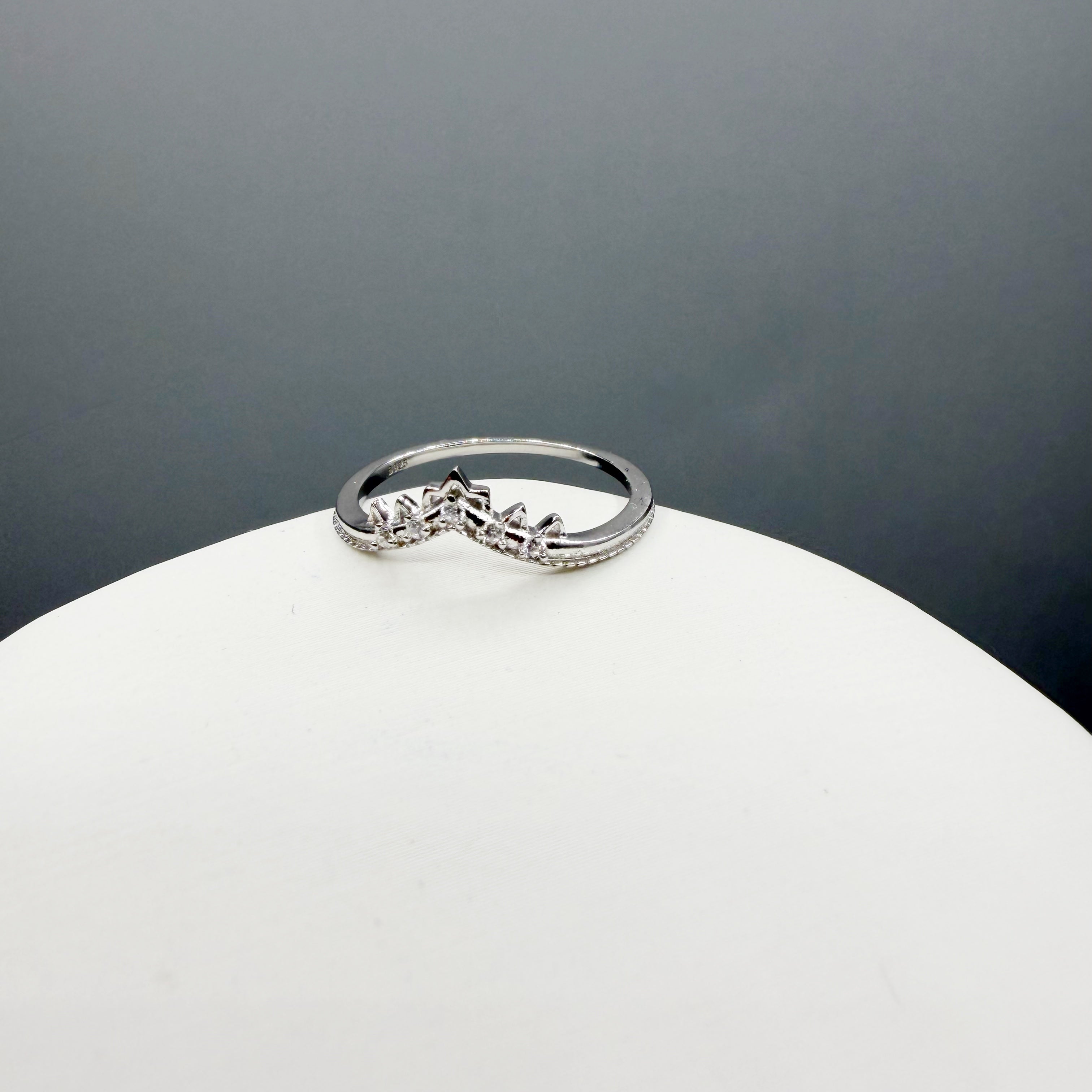 Doppio Anello Agata Muschiata SILVER | Argento 925 - NON REGOLABILE