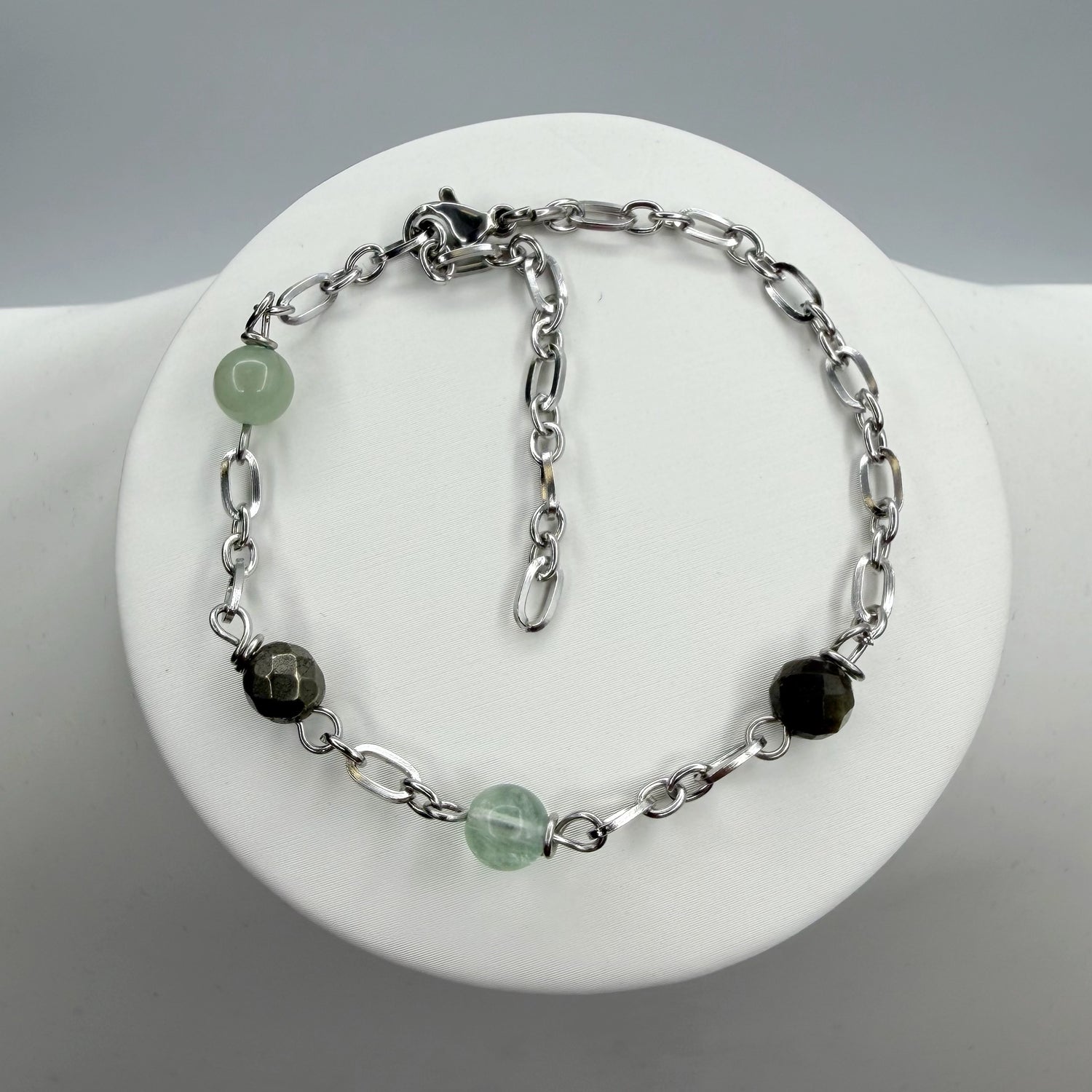 Bracciale Fortuna Magica - pirite, ossidiana, fluorite, avventurina - LIMITED EDITION