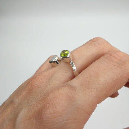 Anello Peridoto e Opale Etiope - Argento 925