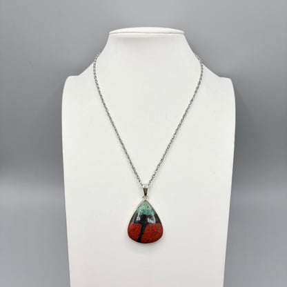 Ciondolo Cuprite e Argento 925 - Goccia grande