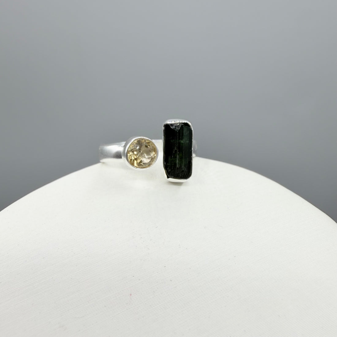Anello Tormalina e Topazio - Argento 925