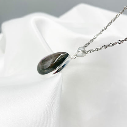 Ciondolo Labradorite Viola - Argento 925
