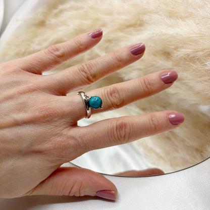 Anello Atlas Crisocolla - Argento 925