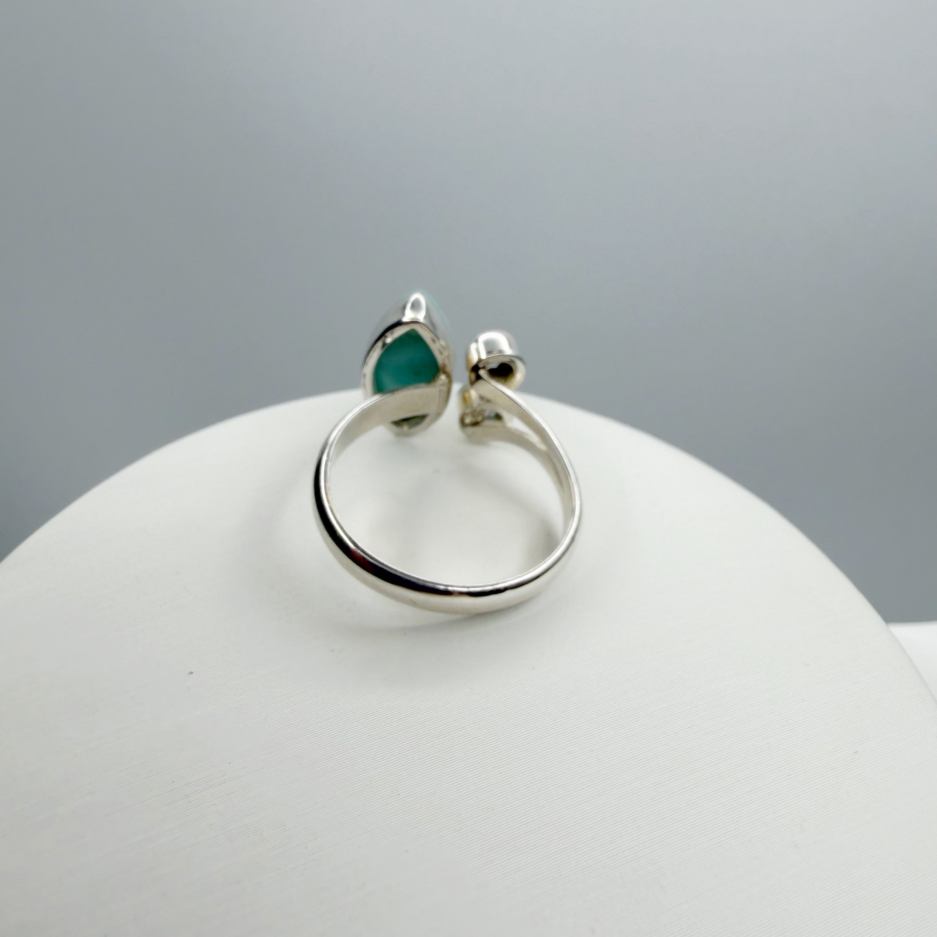 Anello Larimar e Topazio - Argento 925