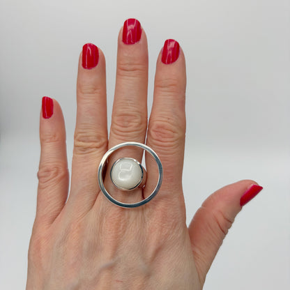 Anello Essential Pietra di Luna e Argento 925