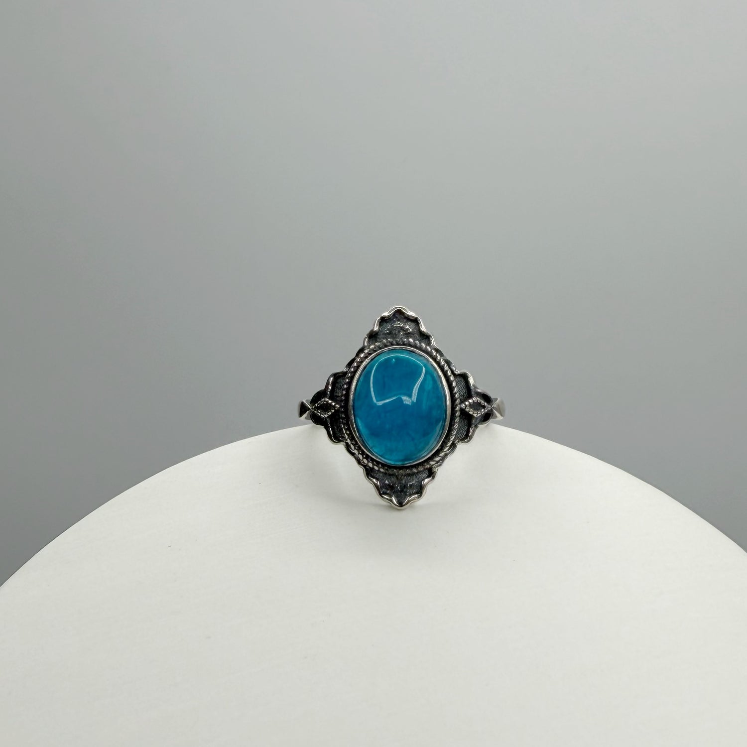 Anello Diadema Apatite e Argento 925