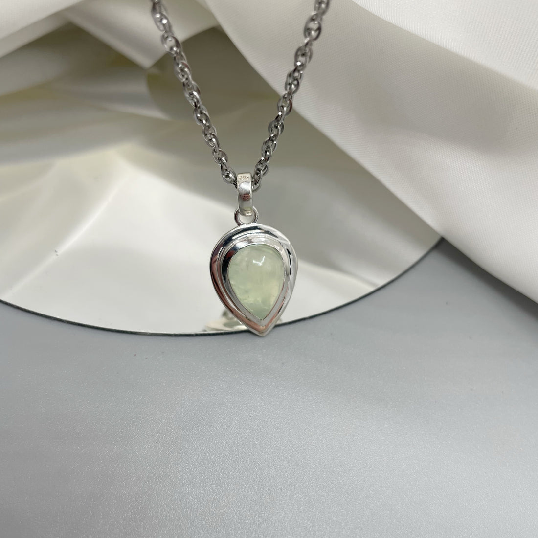Ciondolo Prehnite - Argento 925