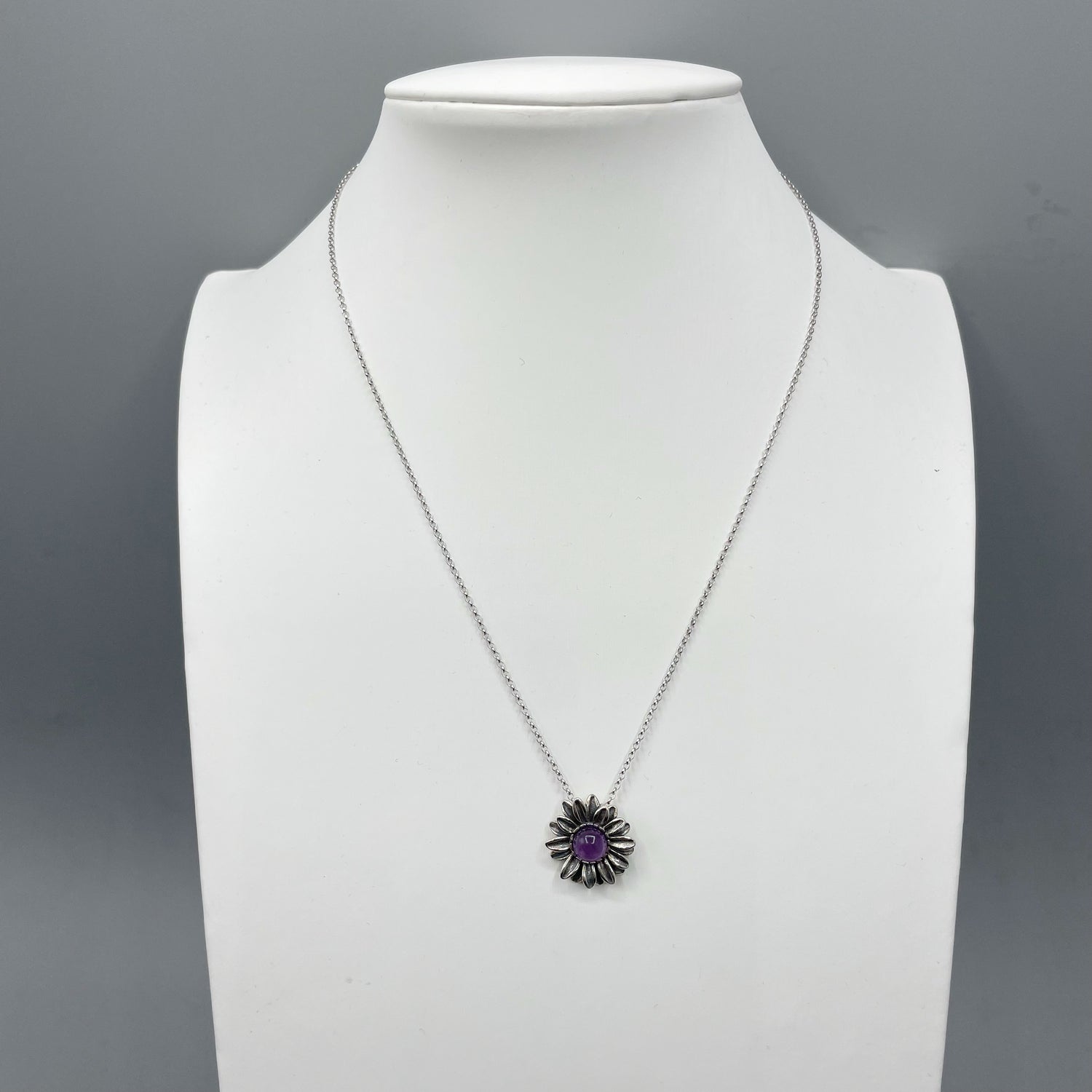 Set Ametista - Ciondolo e Orecchini, Argento 925