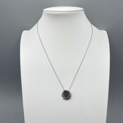 Set Ametista - Ciondolo e Orecchini, Argento 925