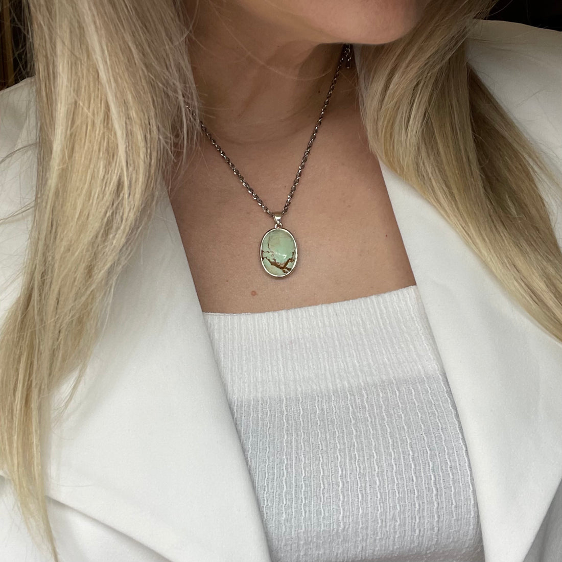 Ciondolo Crisoprasio Lemon - Argento 925