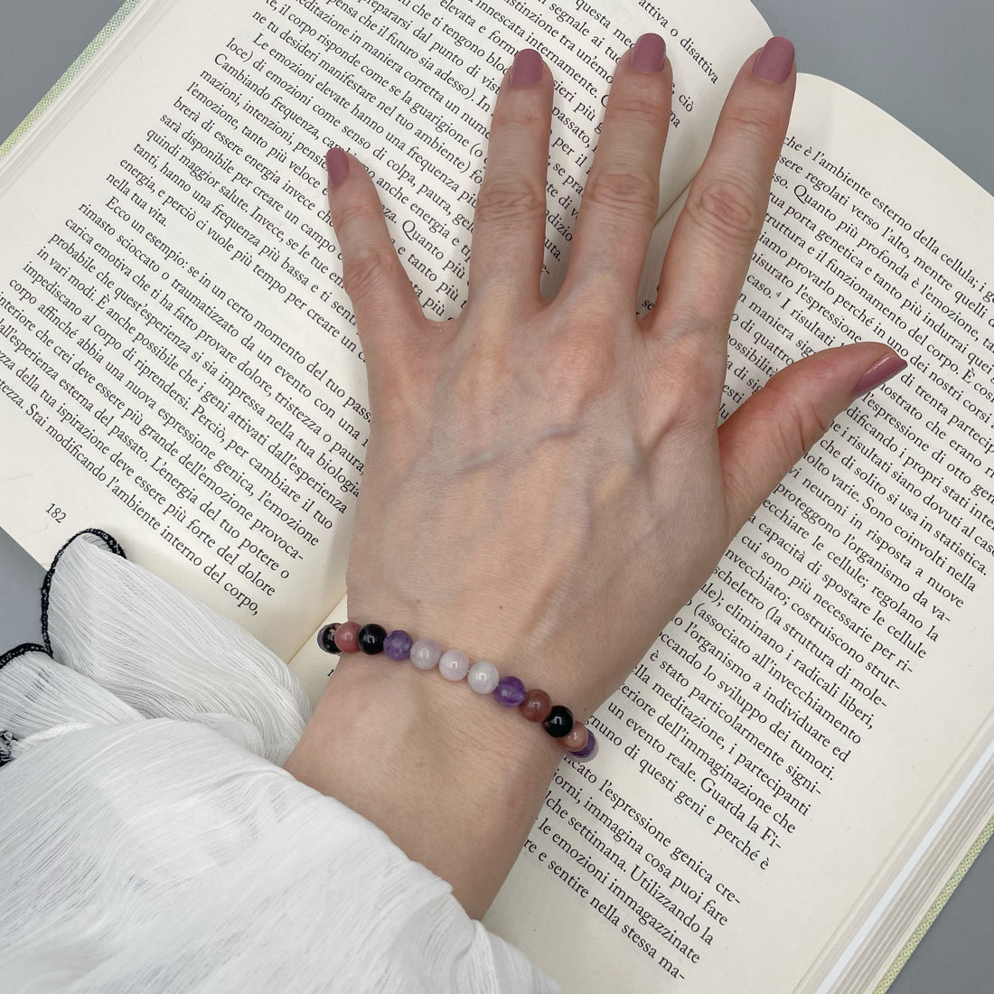 Bracciale della Rinascita - Ametista, Kunzite, Rodonite - LIMITED EDITION