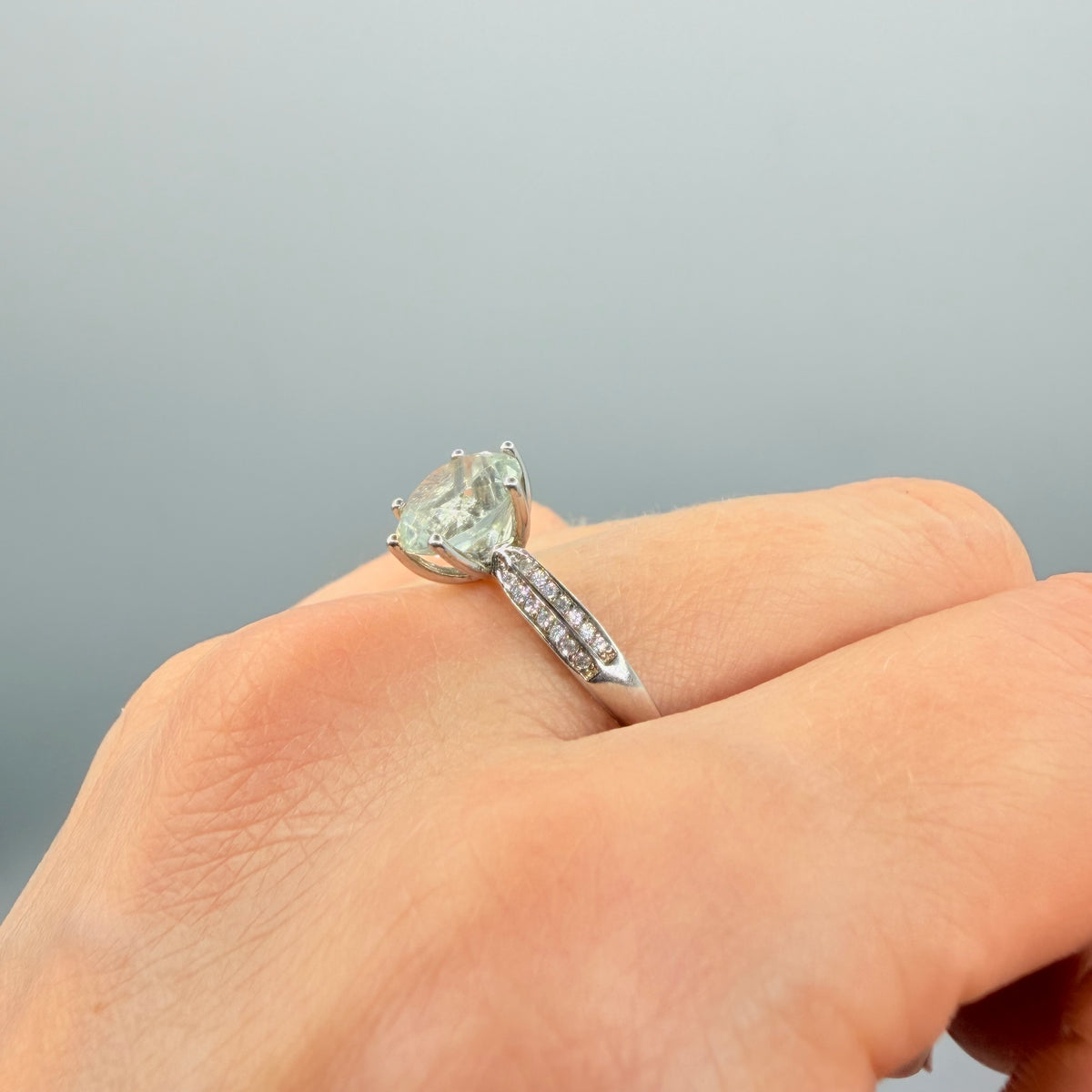 Anello Prasiolite Argento 925