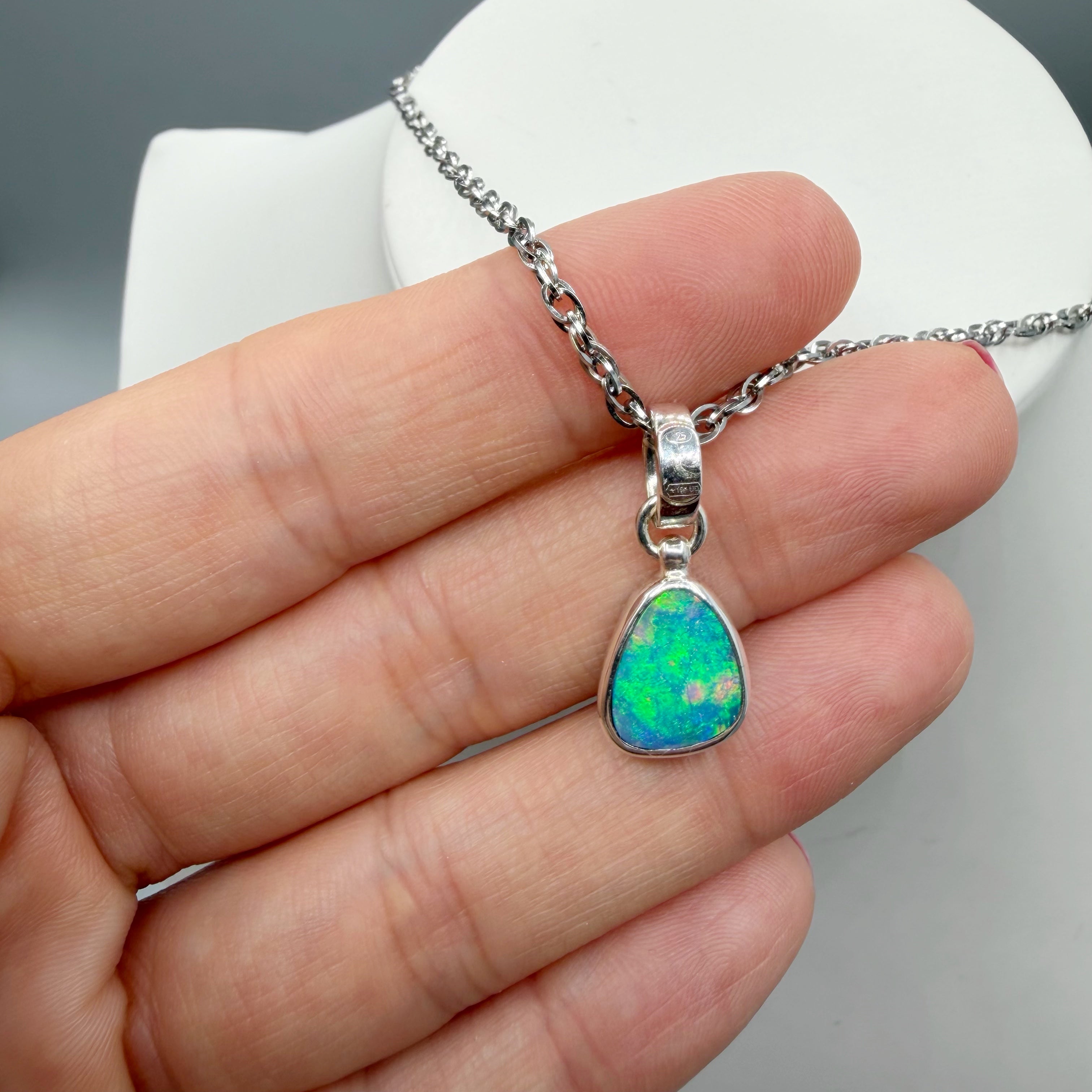 Ciondolo Opale Australiano - Argento 925