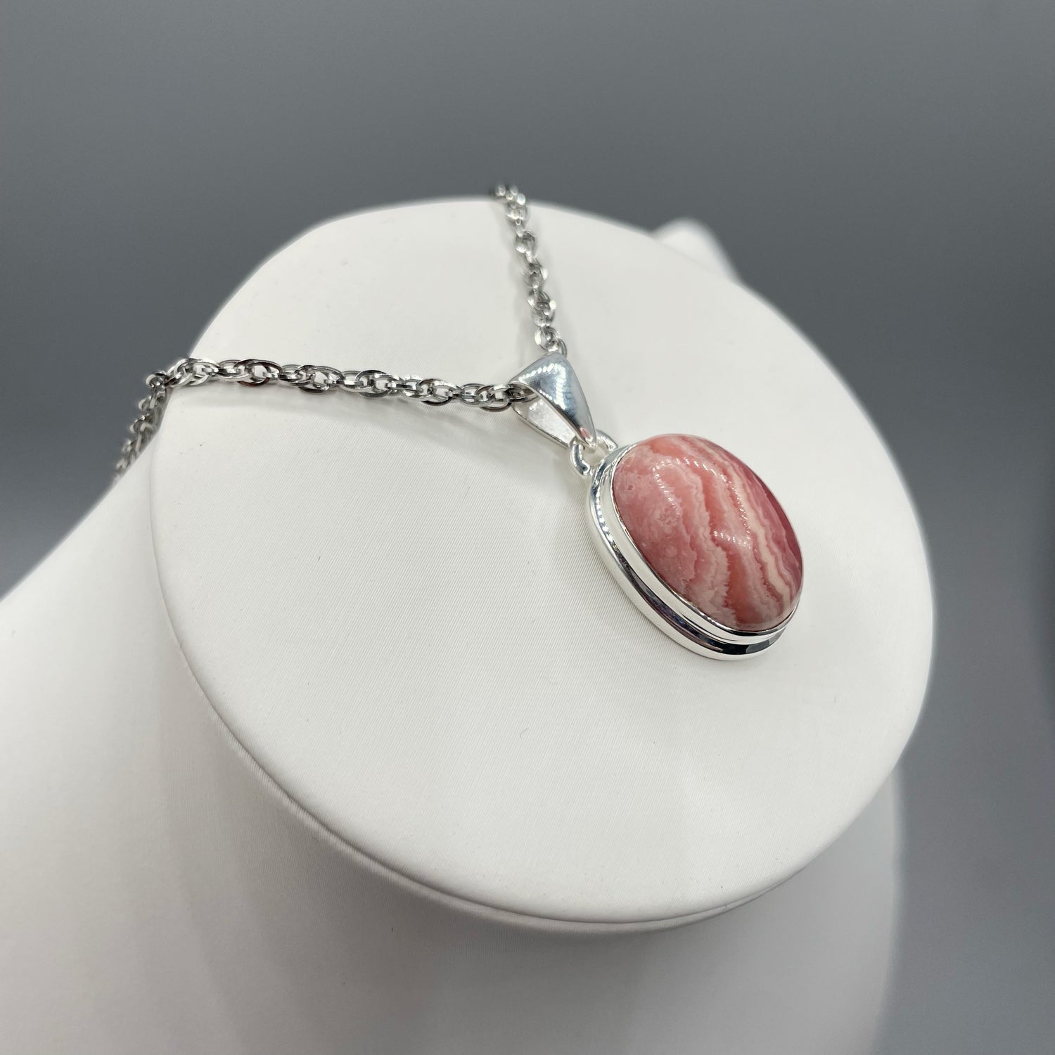 Ciondolo Rodocrosite e Argento 925