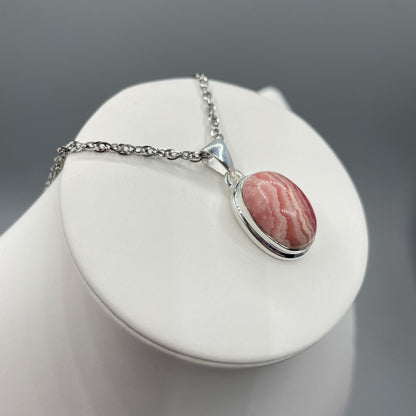 Ciondolo Rodocrosite e Argento 925