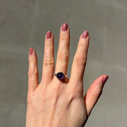 Anello Ametista - Argento 925 - Sfera