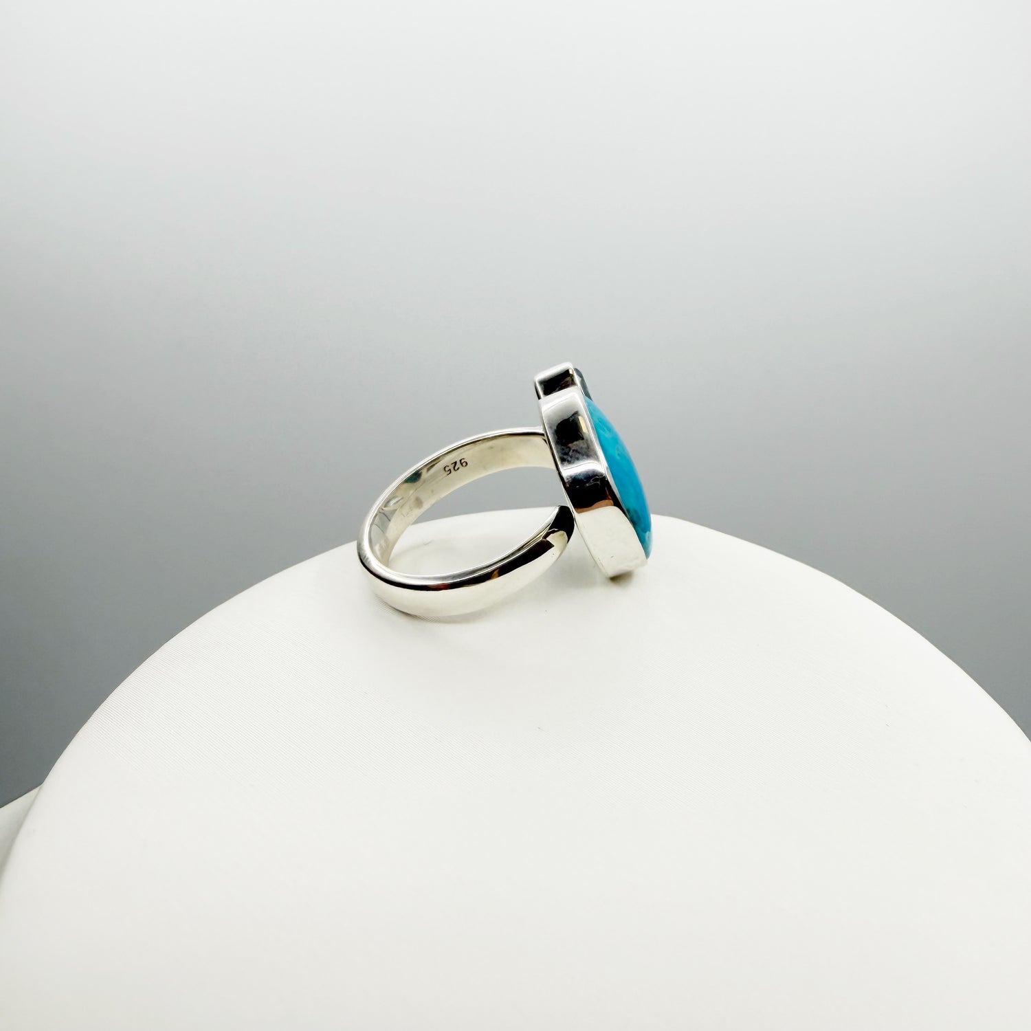 Anello Turchese Naturale e Topazio - Argento 925