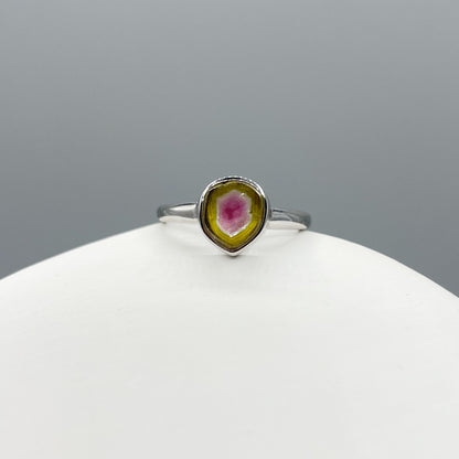 Anello Tormalina Watermelon - Argento 925
