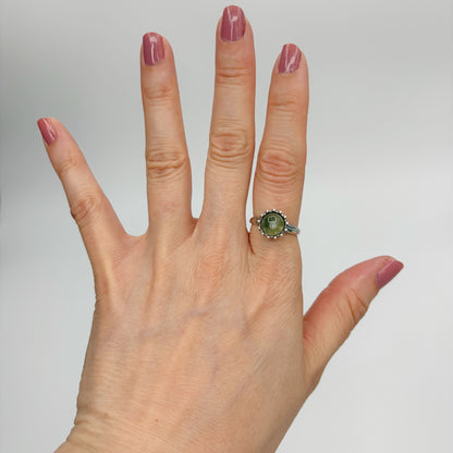 Anello Sfera Prehnite - Argento 925
