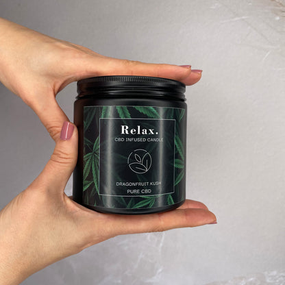 Candela RELAX - cristalli e aroma per rilassarsi