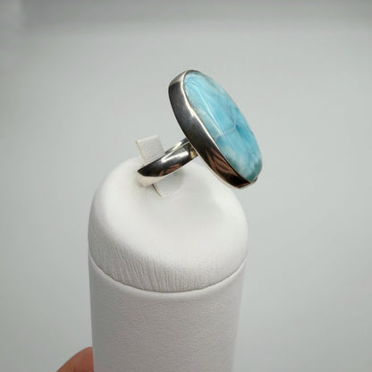 Anello Larimar Argento 925 - Ovale grande