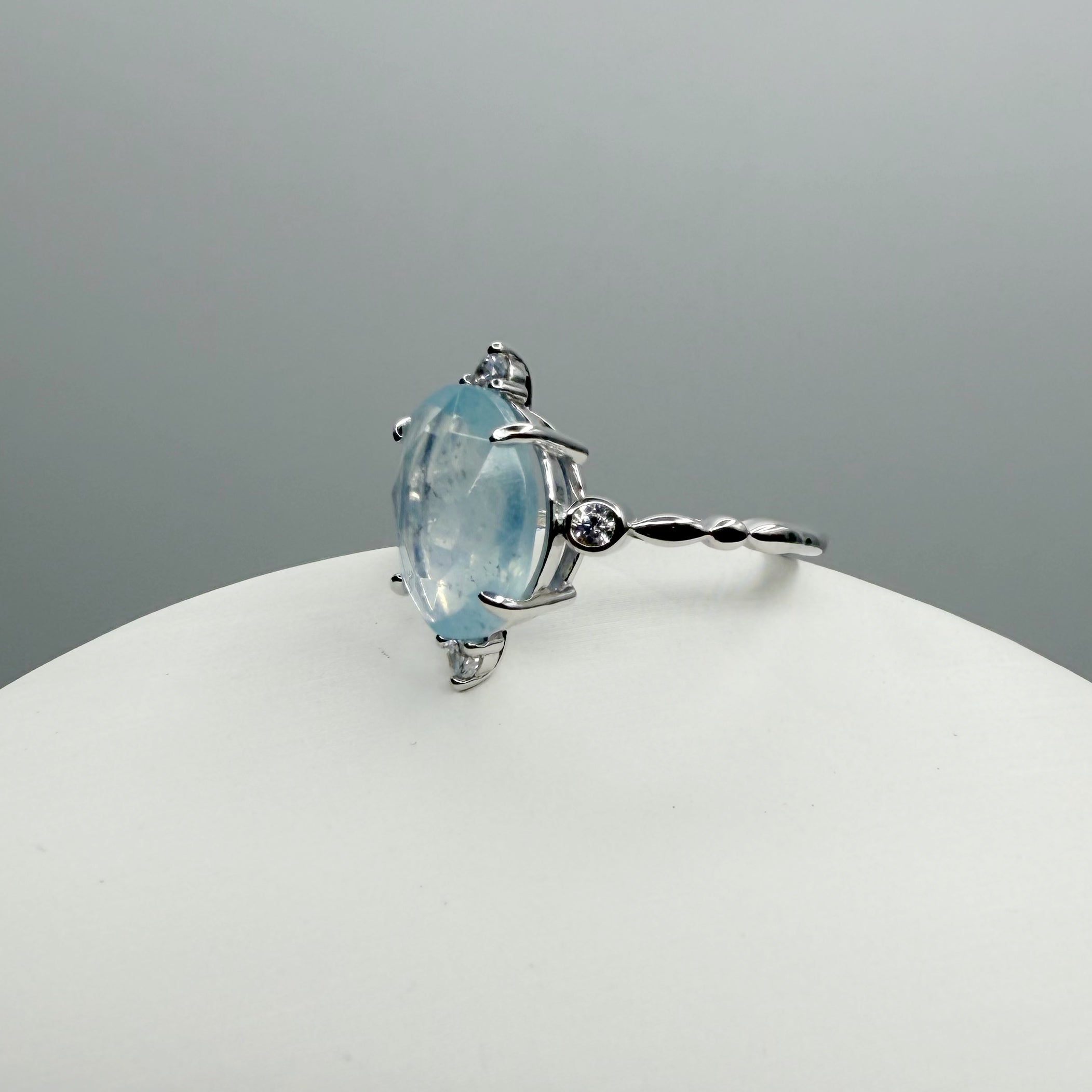 Anello Princess Acquamarina e Argento 925