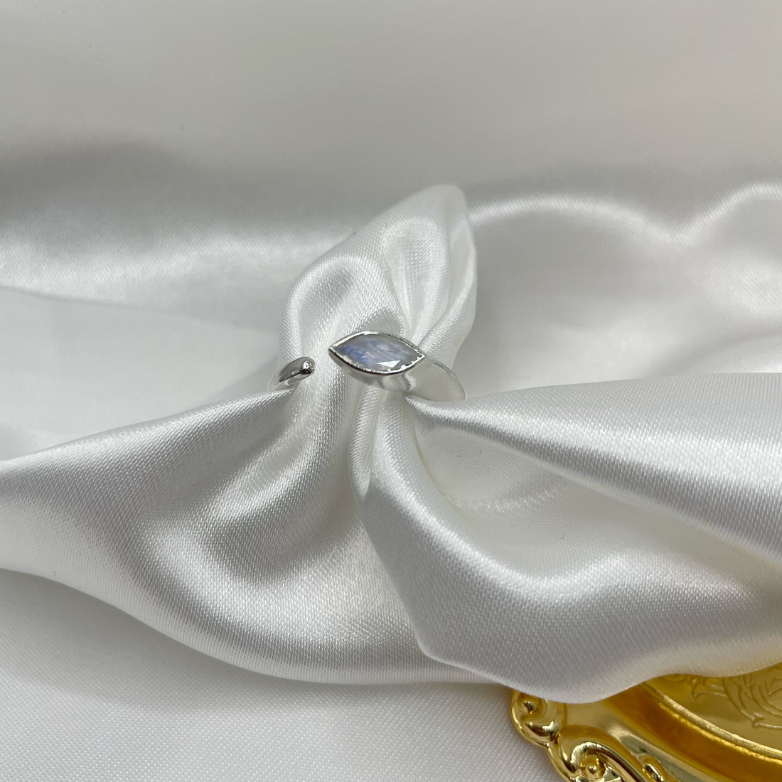 Anello Labradorite Bianca - Argento 925