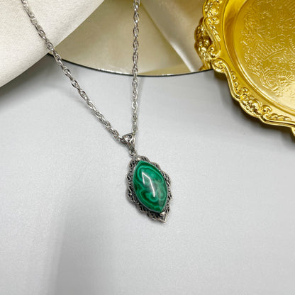 Ciondolo Malachite - Argento 925