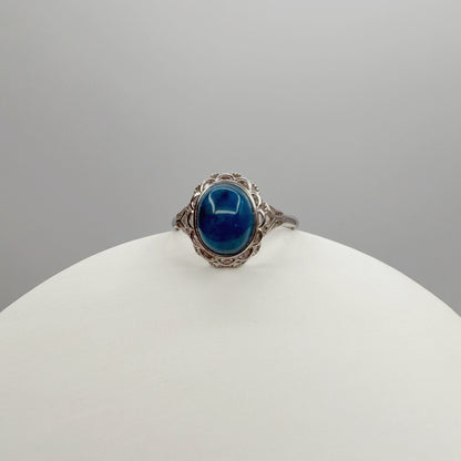 Anello Apatite Ovale - Argento 925