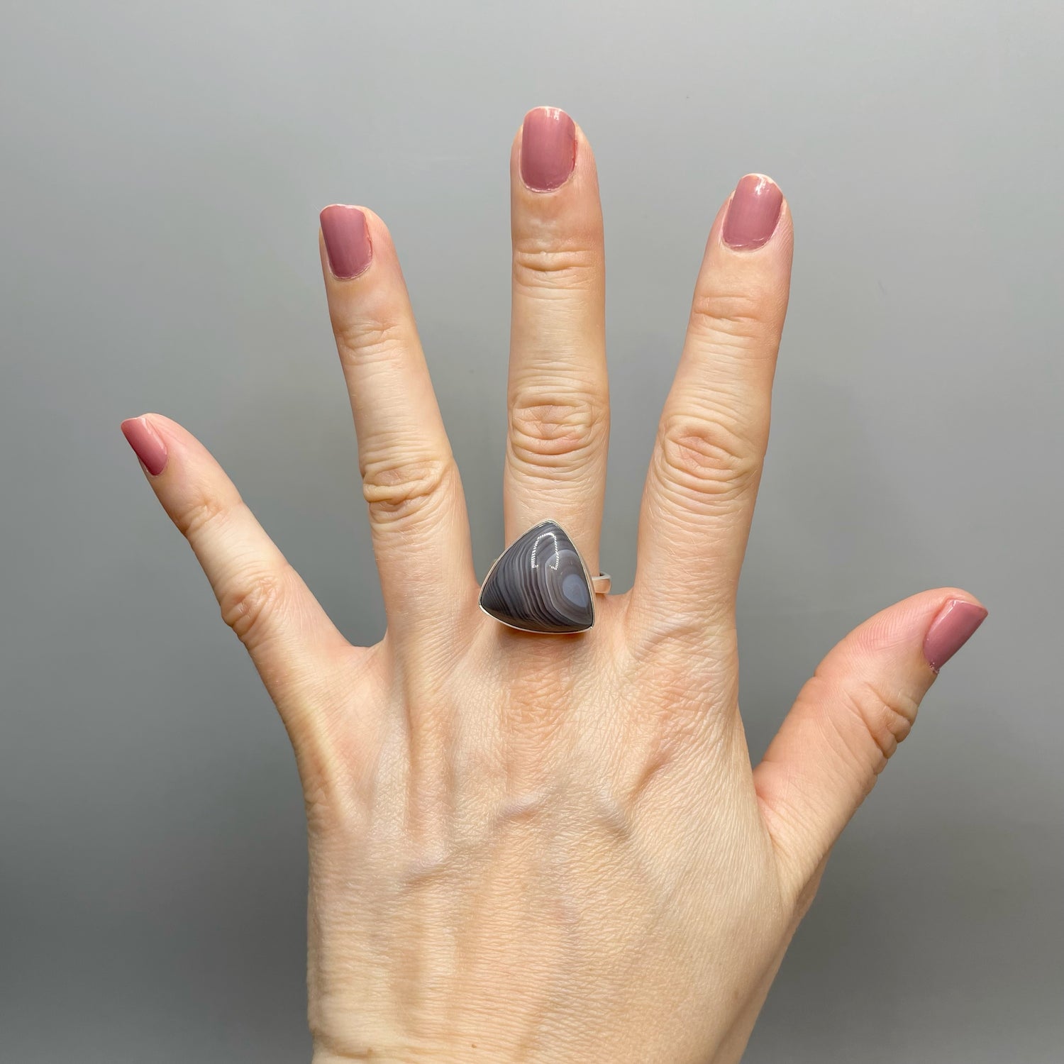 Anello Occhio di Shiva - Argento 925 - triangolare