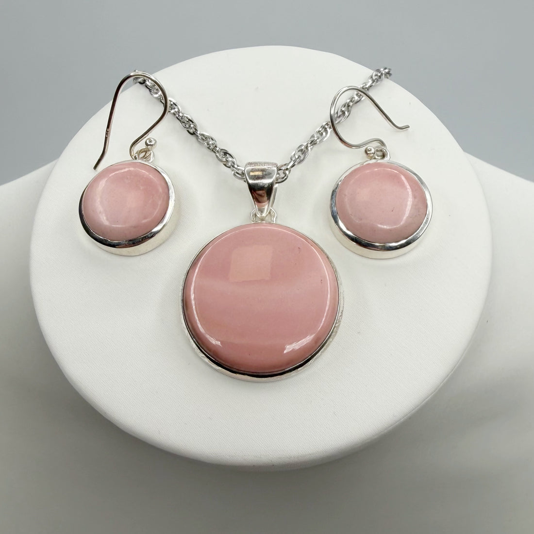 Set Opale Rosa Australiano - Argento 925