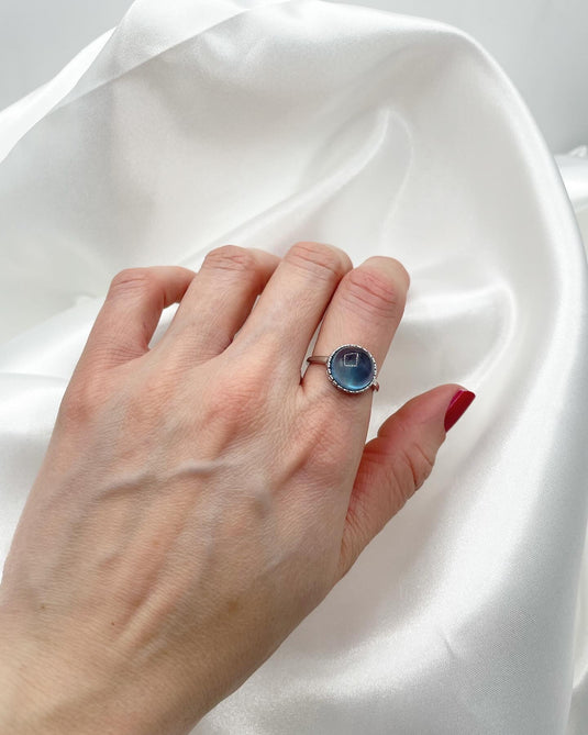 Fede nuziale Honu con tartaruga marina in argento sterling con gioielli in design hawaiano 925K, fascia da 8 mm - Italia