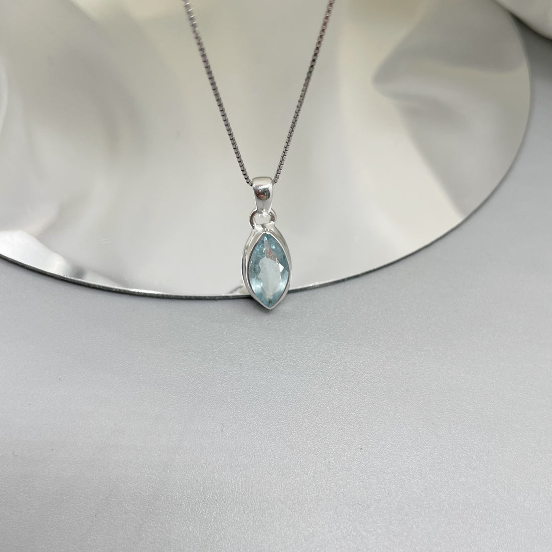 Ciondolo Acquamarina e Argento 925