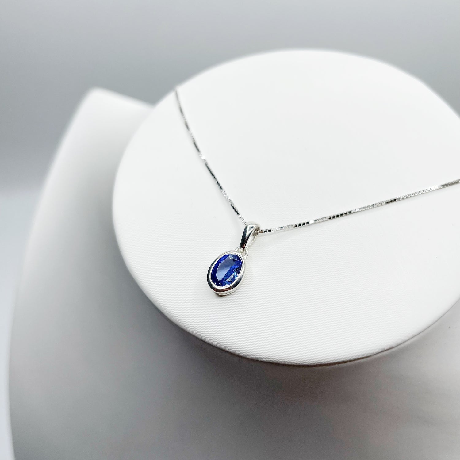 Ciondolo Tanzanite Ovale - Argento 925